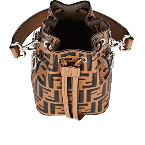 fendi brown mini mon trésor bag|fendi fila bucket bag.